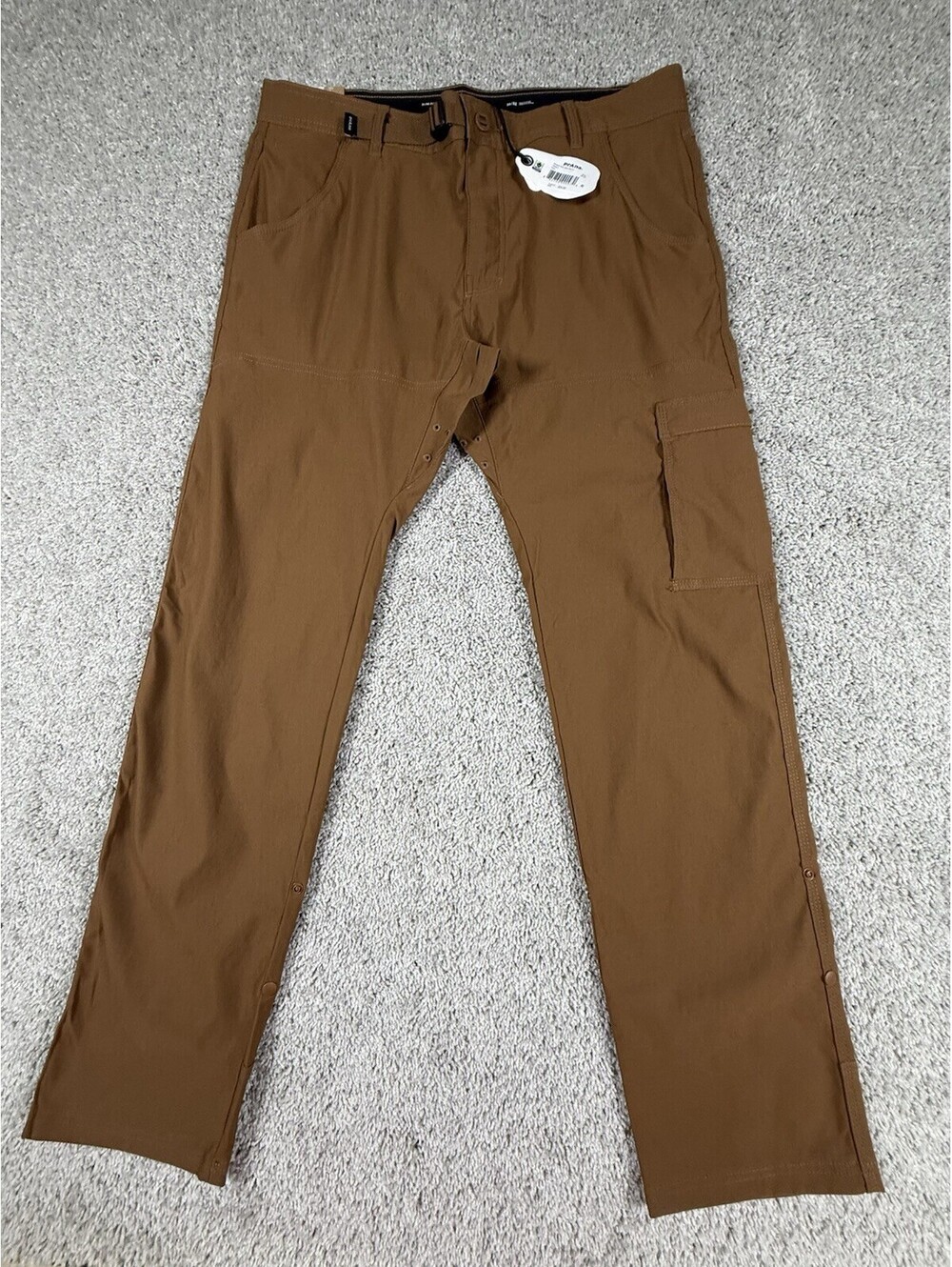NEW Prana 36 X 32 Stretch Zion Slim Pant II Men's Sepia Brown Hiking Outdoors